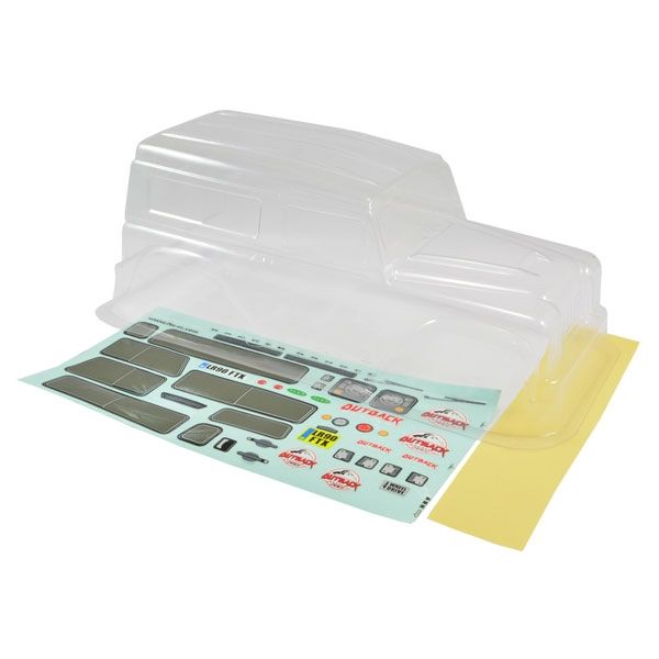 FTX Outback Ranger Lr Clear Lexan Bodyshell W/Mask &amp; Decals (FTX8189)