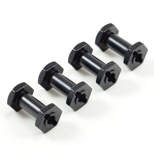 FTX Outback Aluminium Wheel Hex W/Pins (2*10) Extra Wide +5mm (4) (For FTX8245) (FTX8246)
