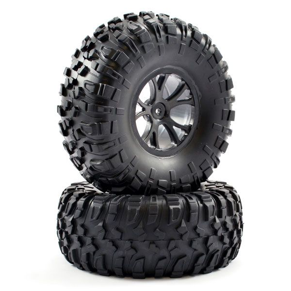 FTX Outlaw Pre-Mounted Wheels &amp; Tyres - Black (FTX8335B)