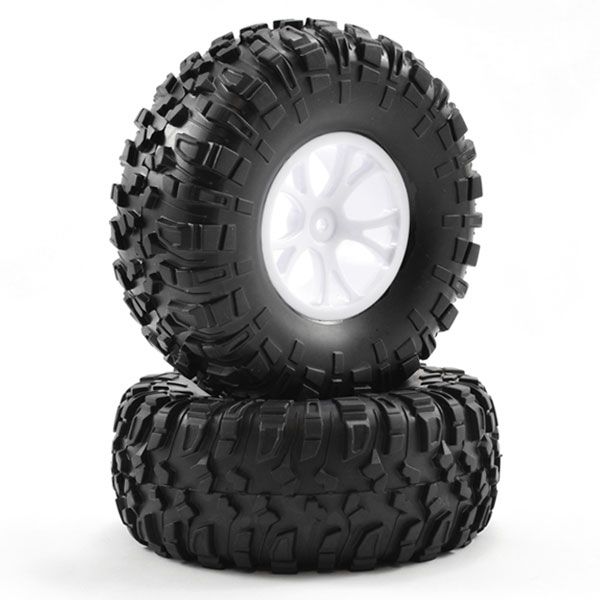 FTX Outlaw Pre-Mounted Wheels &amp; Tyres - White (FTX8335W)