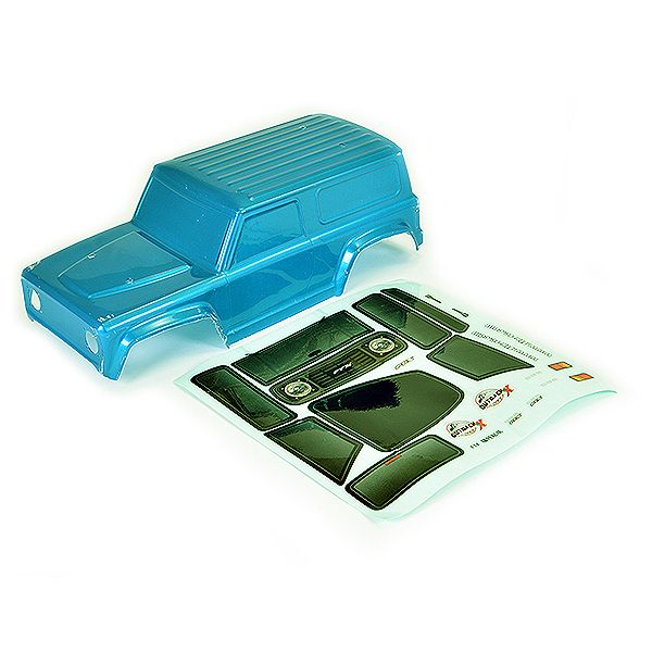 FTX Outback Mini X 2.0 Cub Pvc Body - Metallic Cyan (FTX9382MC)