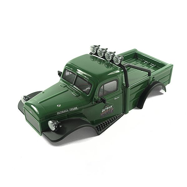 FTX Outback Mini X 2.0 Texan Glossy Green Complete Pre-Built Body (FTX9392GN)