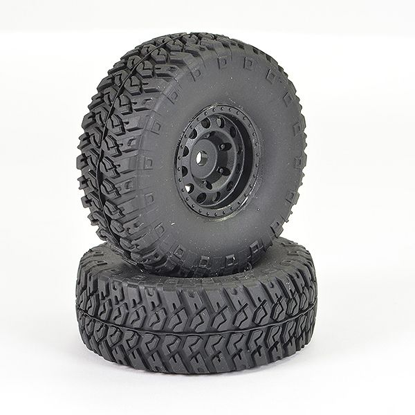 FTX Outback Ranger XC Wheel &amp; Tyre Set - Black (Pr) (FTX9461B)
