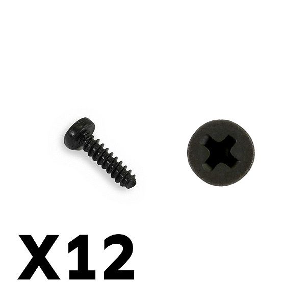 FTX Tracer Pan Head Self Tapping Screws PHB02.6*10mm (FTX9749)