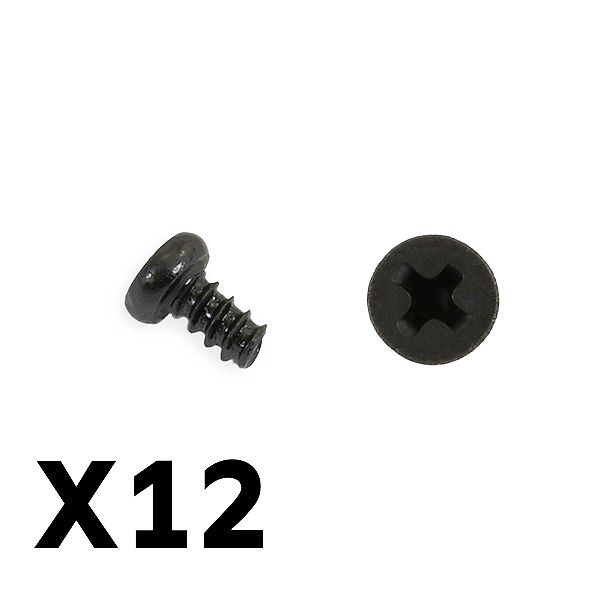 FTX Tracer Pan Head Self Tapping Screws PHB02.3*4mm (FTX9756)