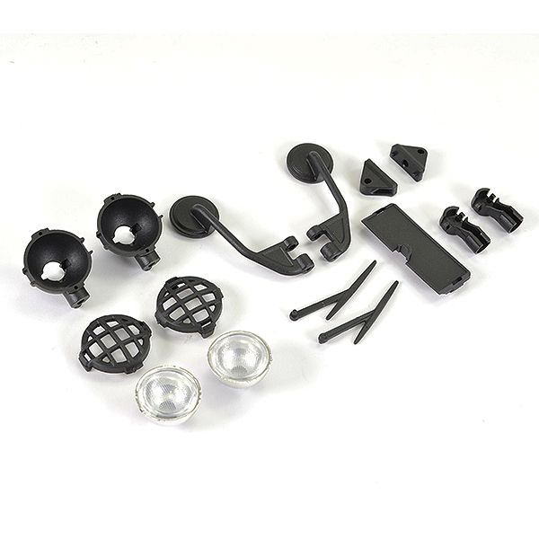 FTX Texan 1:10 Moulded Mirrors, Spot Light &amp; Wipers (FTX9880)