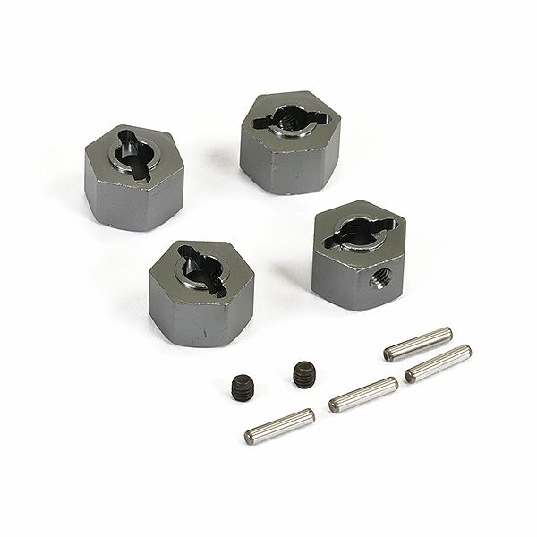 FTX Texan 1:10 Metal Wheel Hexes &amp; Pins (4pcs) (FTX9895)