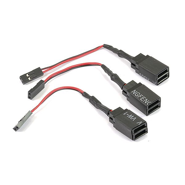 FTX Outback Geo 4X4 Receiver Wire Plug Adapters (3) (FTX9941)