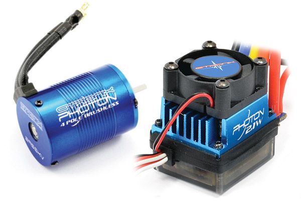 Etronix Photon 2.1W Brushless Speed Controller W/3450KV Motor (11T) (ET0411)