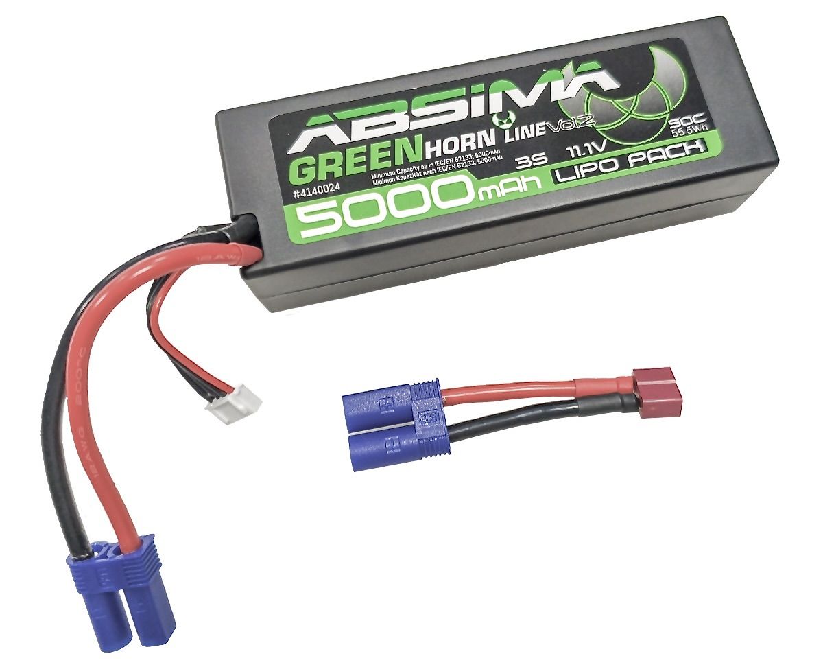 Absima Greenhorn Vol.2 LiPo 3S 11.1V-50C 5000 HC (EC5/T-Plug) ( AB 4140024)