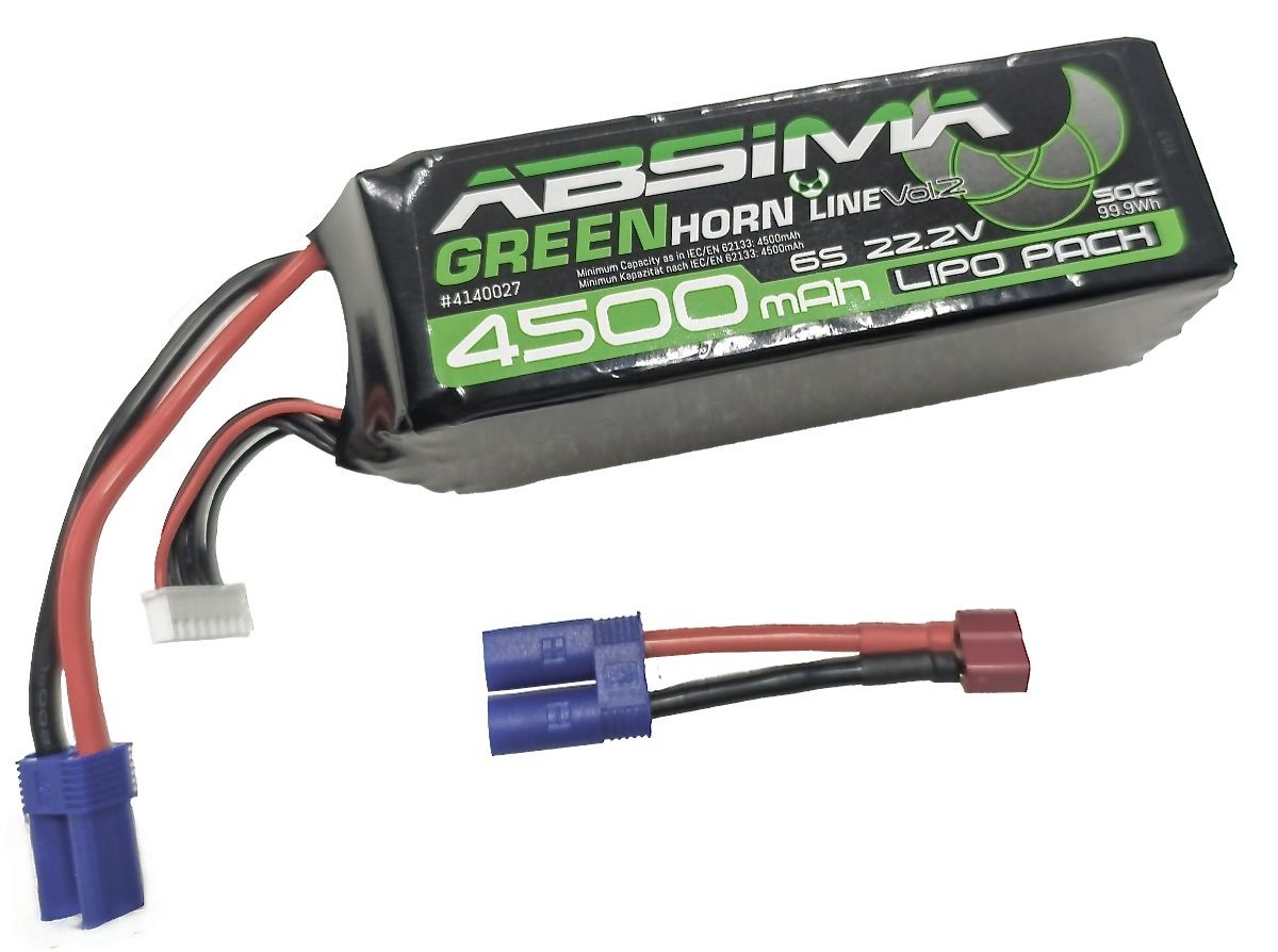 Absima Greenhorn Vol.2 LiPo 6S 22.2V-50C 4500 SC (EC5/T-Plug) ( AB 4140027)