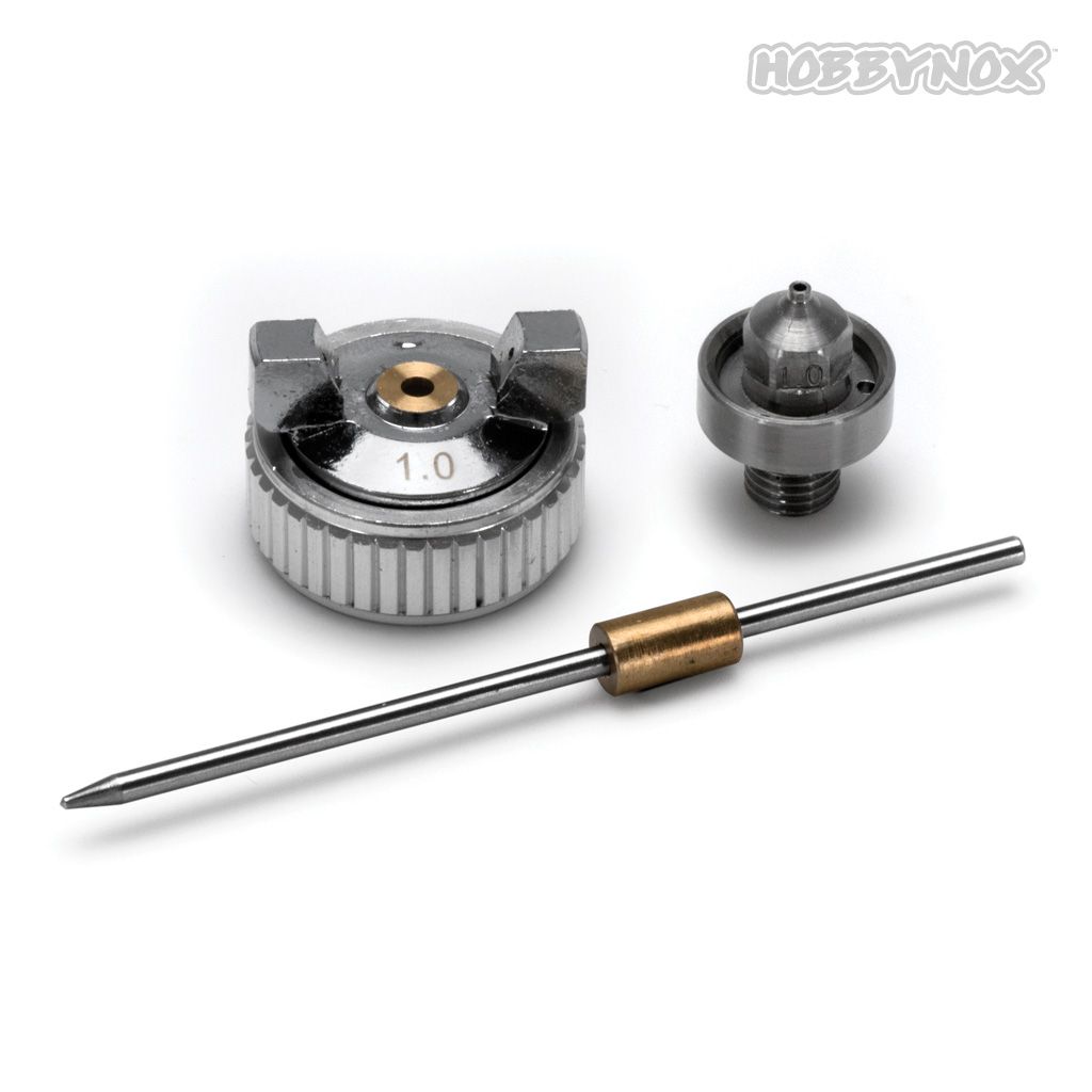 Hobbynox Ruby Needle &amp; Nozzle Set 1.0mm (HN001-02C)