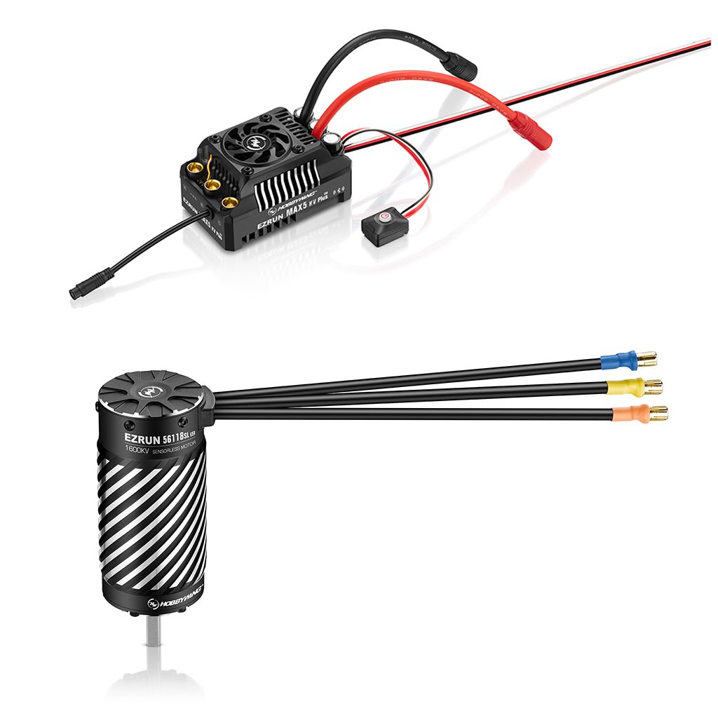 Hobbywing MAX5 HV Plus G2 &amp; 56118SL 1600KV G2 COMBO (HW38010612)