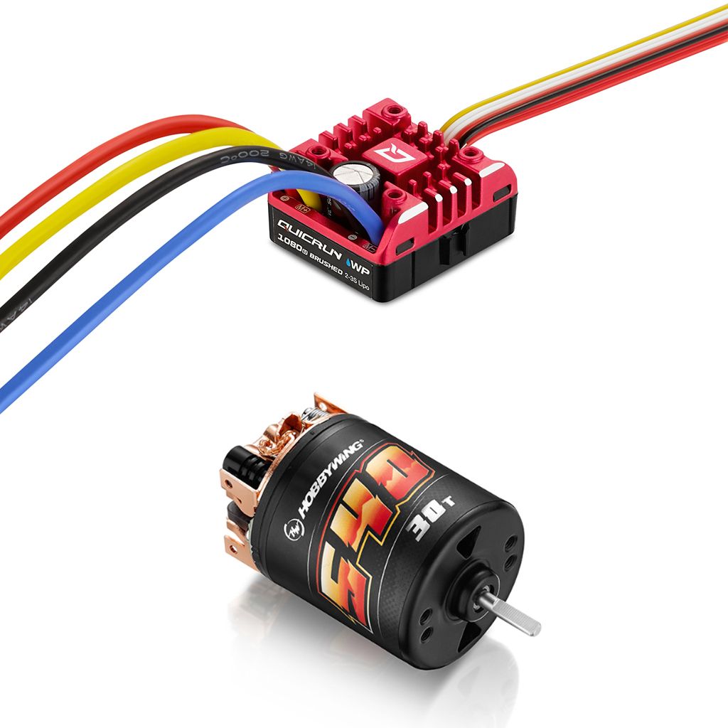 Hobbywing QUICRUN COMBO -WP-1080 G2 &amp; 540-40T Brushed Motor  (HW38020350)