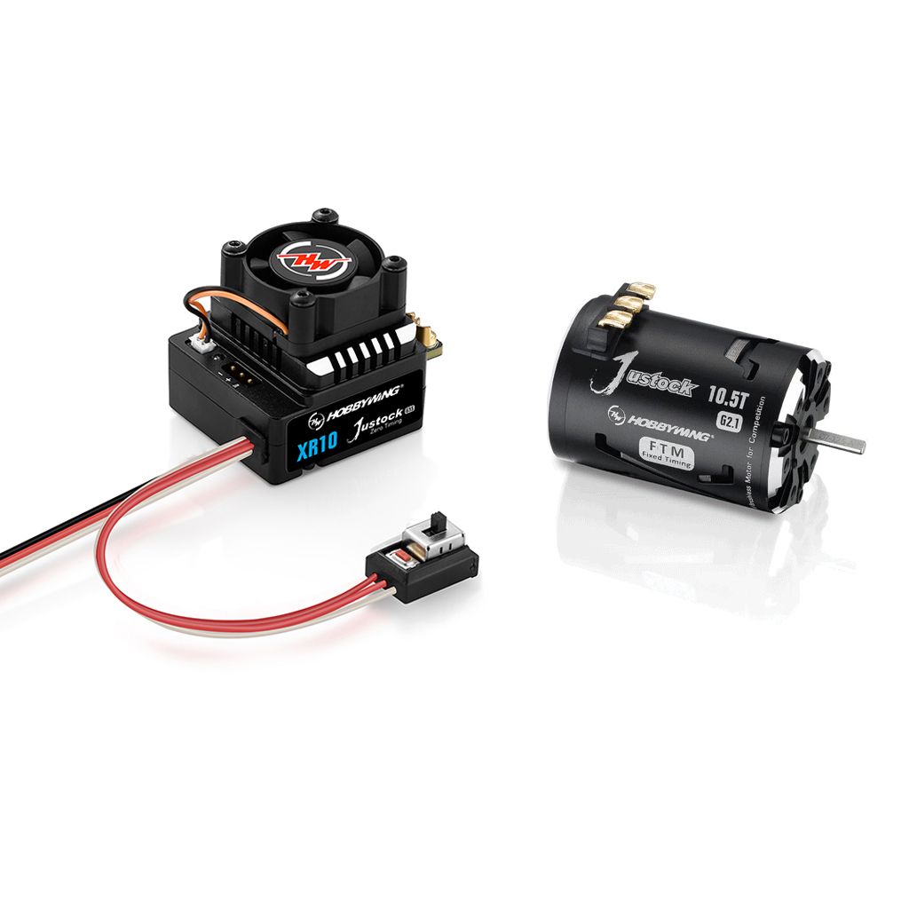 Hobbywing Combo XR10 Justock G3S ESC &amp; Justock G2.1 - 10.5T Motor (HW38020370)
