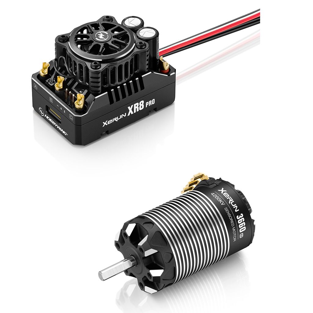 Hobbywing Combo EZRUN XR8 Pro G3 &amp; 3660SD 4200KV G3R Motor (HW38020440)