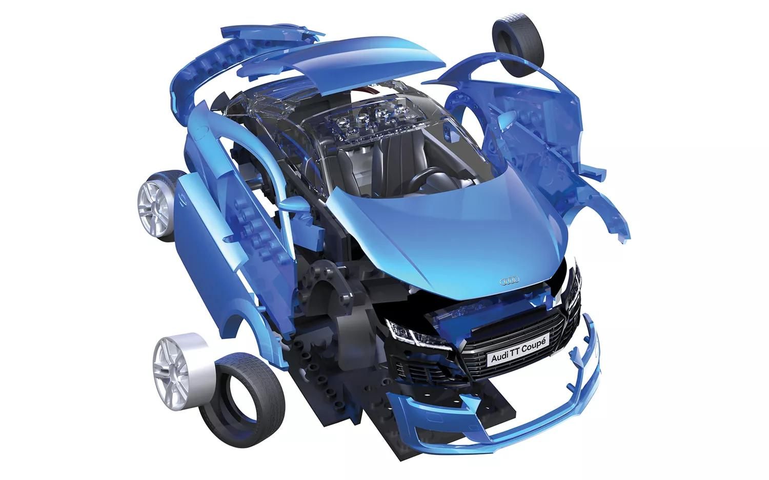 Airfix QUICKBUILD Audi TT Coupe - Blue (J6054)