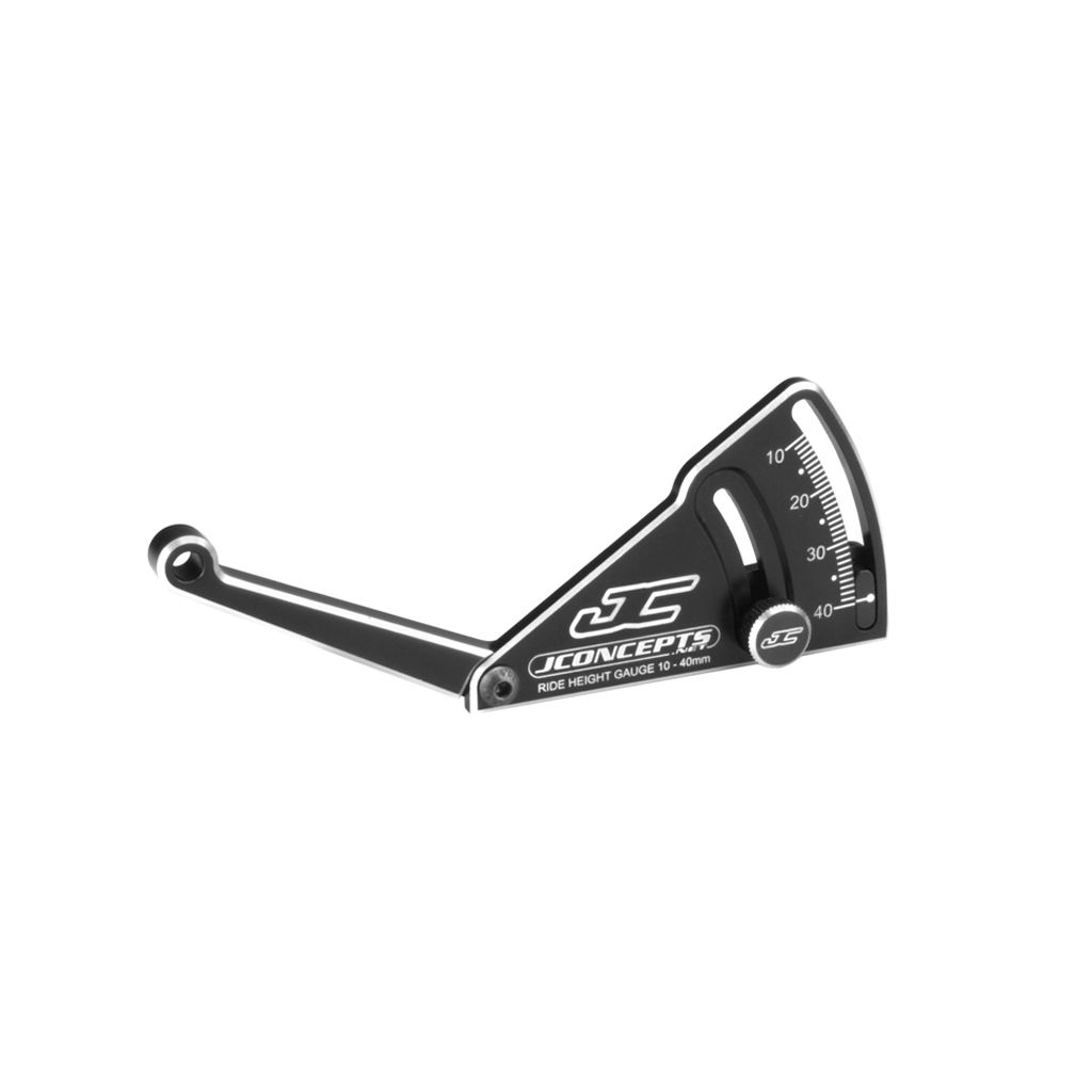 JConcepts Aluminum Ride Height Gauge, 10-40mm-Black (JC2282-2)