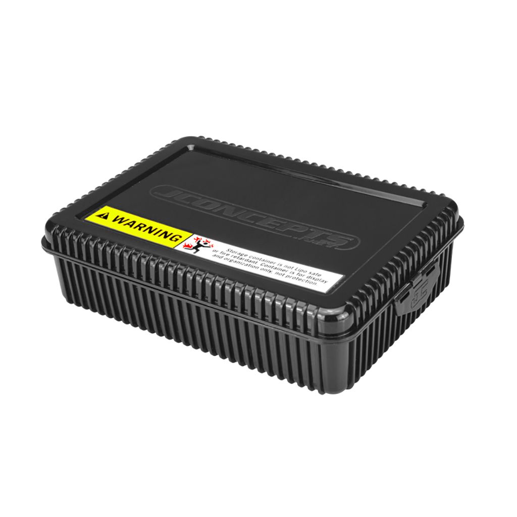 JConcepts Shorty Storage Box w/Foam Liner-Black (JC2496-2)