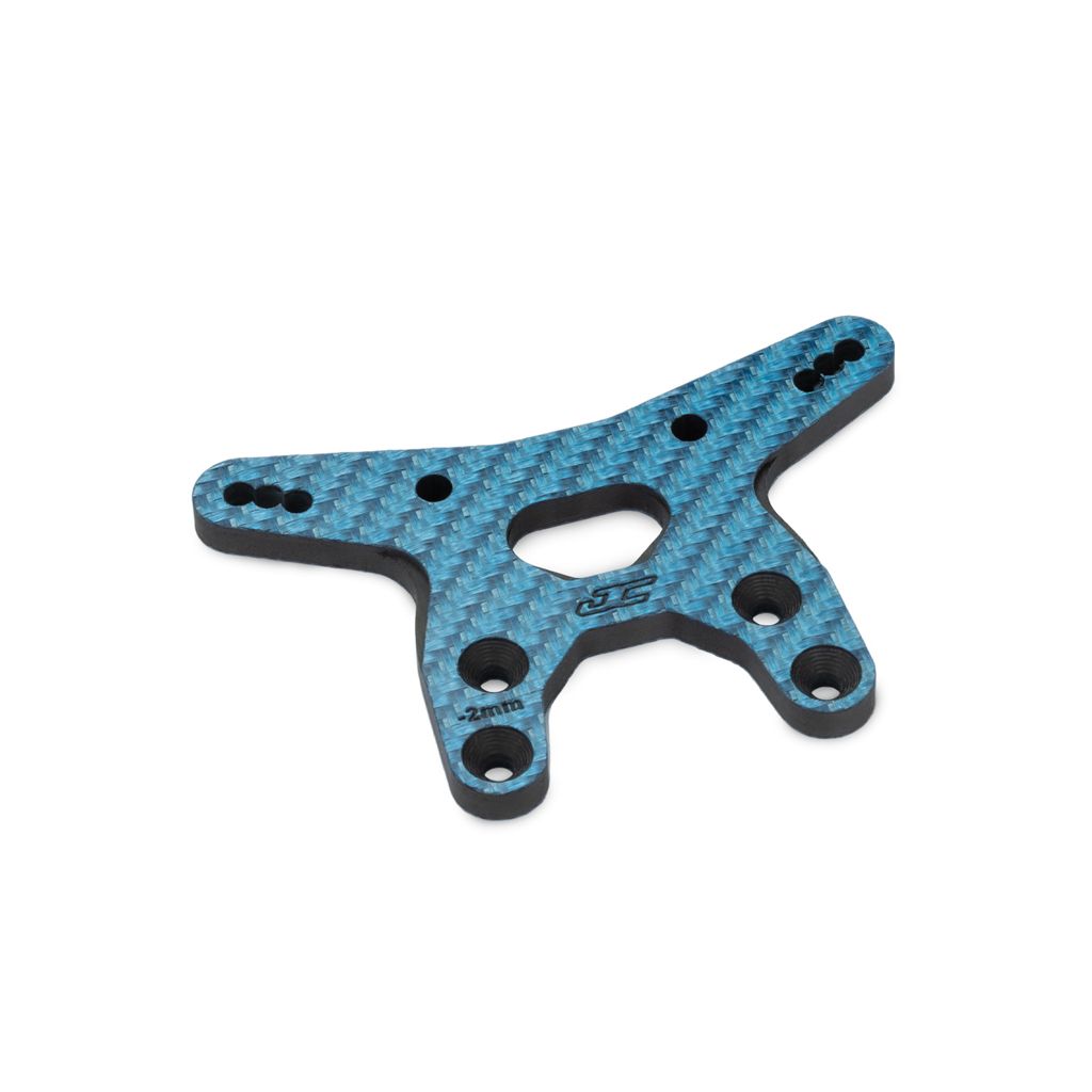 jConcepts RC10B7 -2mm Carbon Fibre Front Shock Tower - Blue (JC5214-1)