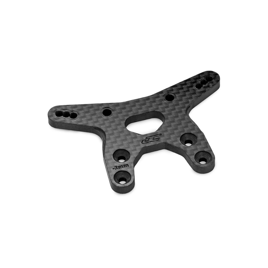 jConcepts RC10B7 -2mm Carbon Fibre Front Shock Tower - Black (JC5214-2)