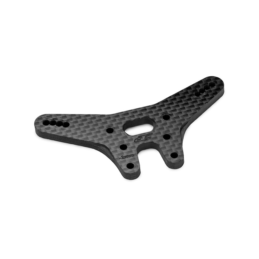jConcepts RC10B7 -2mm Carbon Fibre Rear Shock Tower - Black (JC5215-2)