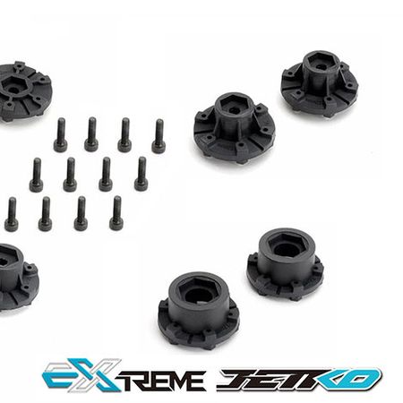 Jetko EX Tyre MT Tomahawk Black Wheel 2.8 Hex 12,14,17mm (2) (JK2801CB)
