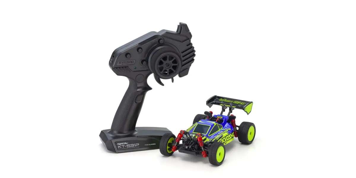 Kyosho Mini-Z MB010 4WD Inferno MP9 TKI3 Blue-Yellow (K.32093BLY)