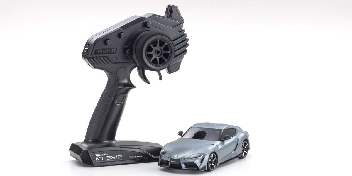 Kyosho Mini-Z AWD Toyota GR Supra Matte Storm - Grey Metallic (K.32619GM)