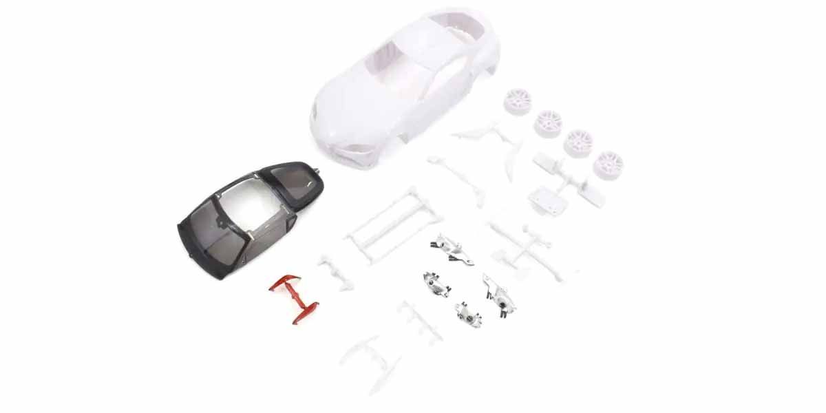 Kyosho Bodyshell Toyota GR Supra Mini-Z + 4WD Rims (White Body) (K.MZN202)