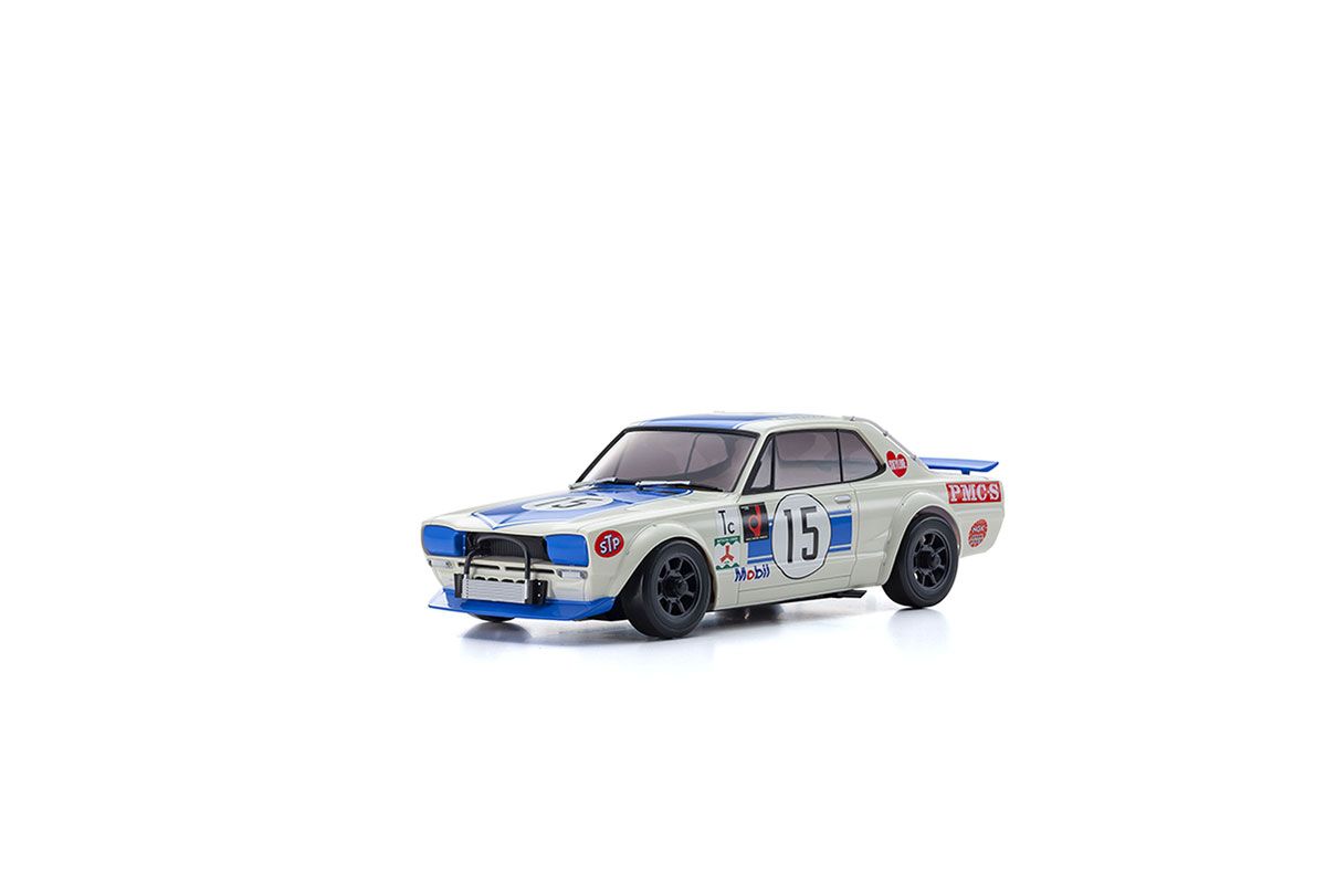 Kyosho Bodyshell Mini-Z NISSAN SKYLINE 2000GT-R (KPGC10) Racing 1972 #15 Blue (K.MZP472BL)