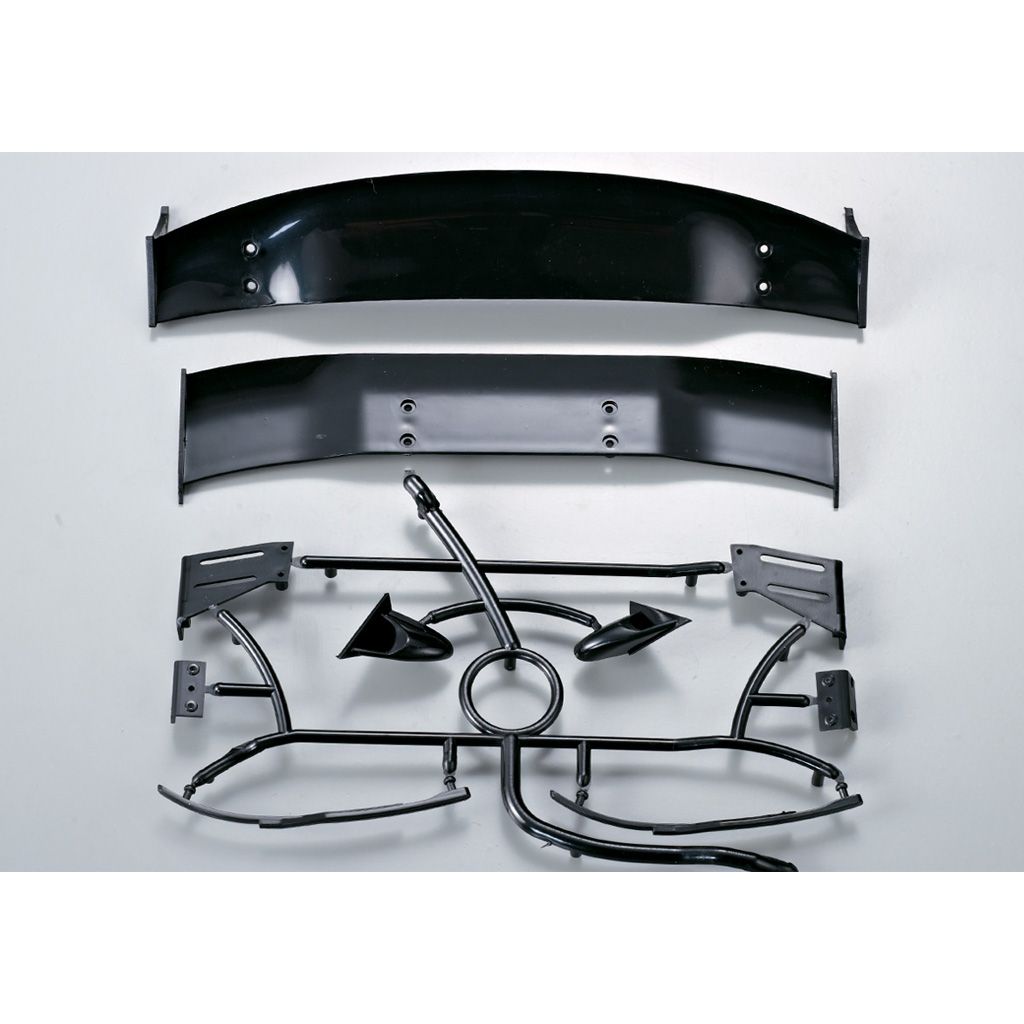 Killerbody 1:10 Moulded Rear Wing, Wiper &amp; Mirror Set (KB48128)