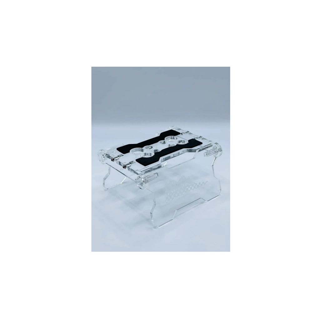 Klinik RC Folding RC Car Stand 1/8th - 1/10th - Clear (KLN-RC-FLD-RC-CLR)