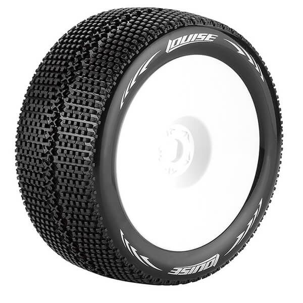 Louise RC T-Turbo 1:8 Fr/Rr Soft 1/2&quot; Offset White (L-T3112SWH)