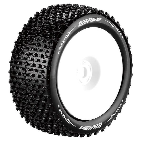 Louise RC T-Pirate 1:8 Fr/Rr Super Soft 1/2&quot; Offset White (L-T3134VWH)