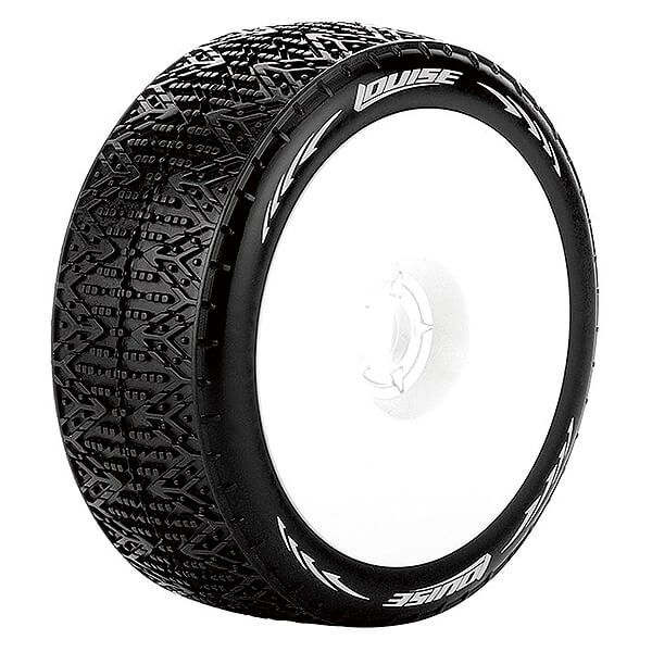 Louise RC B-Phantom 1:8 Fr/Rr Soft Hex 17mm White (L-T3152SW)