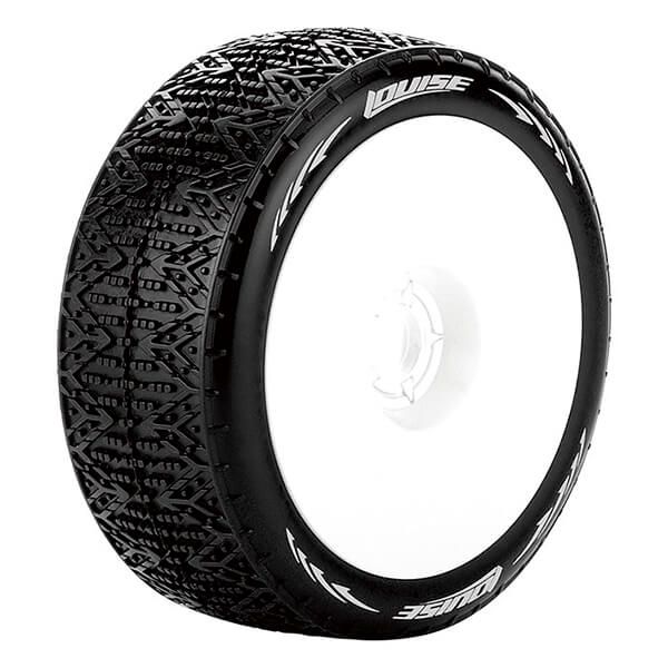 Louise RC B-Phantom 1:8 Fr/Rr Super Soft Hex 17mm White (L-T3152VW)