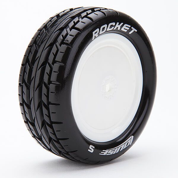 Louise RC E-Rocket 1:10 4wd/Fr Soft Kyosho Hex 12mm White (L-T3186SWKF)