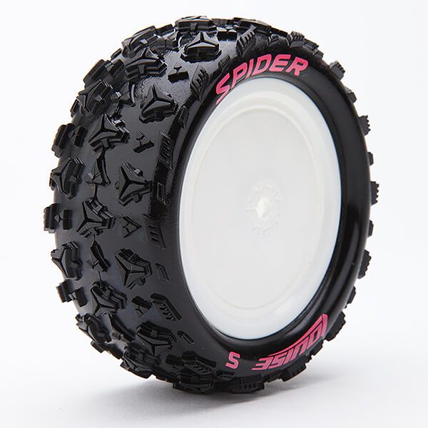 Louise RC E-Spider 1:10 4wd/Fr Soft Kyosho Hex 12mm White (L-T3198SWKF)