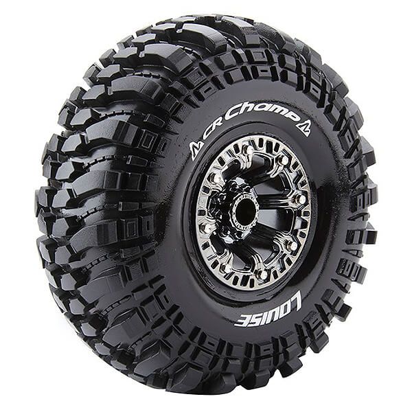 Louise RC CR-Champ 1:10 Super Soft Black Chrome Hex 12mm (L-T3236VBC)