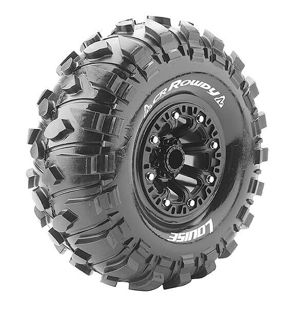 Louise RC CR-Rowdy 1:10 Super Soft Black Hex 12mm (L-T3238VB)