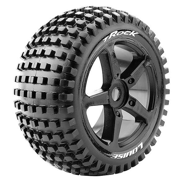 Louise RC T-Rock 1:8 Fr/Rr Soft 0 Offset Black (L-T3251SB)