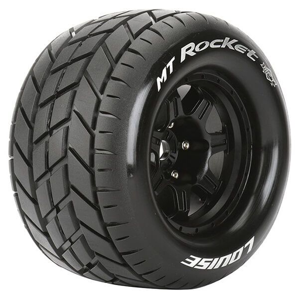 Louise RC MT-Rocket 1:8 Sport 0&quot; Offset Hex 17mm Black (L-T3320B)