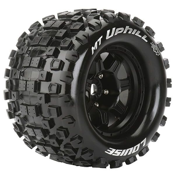 Louise RC MT-Uphill 1:8 Sport 0&quot; Offset Hex 17mm Black (L-T3322B)