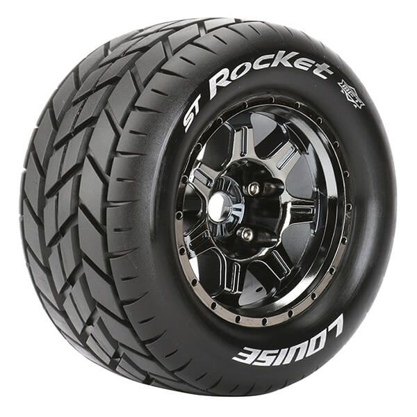 Louise RC ST-Rocket 1:8 Sport 1/2&quot; Offset Hex 17mm Black Chrome (L-T3324BCH)