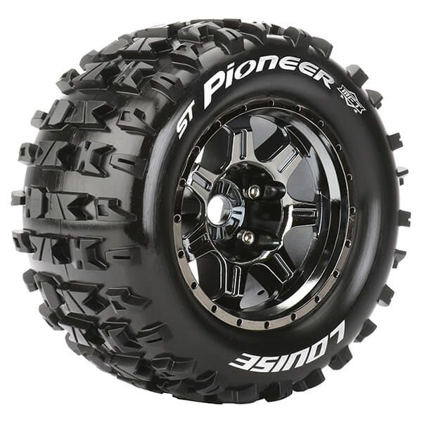 Louise RC ST-Pioneer 1:8 Sport 1/2&quot; Offset Hex 17mm Black Chrome (L-T3325BCH)