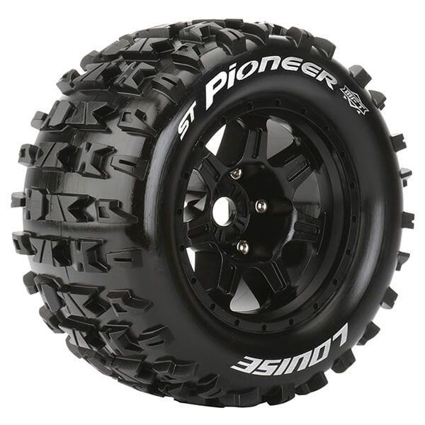 Louise RC ST-Pioneer 1:8 Sport 1/2&quot; Offset Hex 17mm Black Chrome (L-T3325BH)