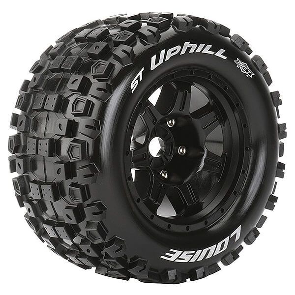 Louise RC ST-Uphill 1:8 Sport 0&quot; Offset Hex 17mm Black (L-T3326B)