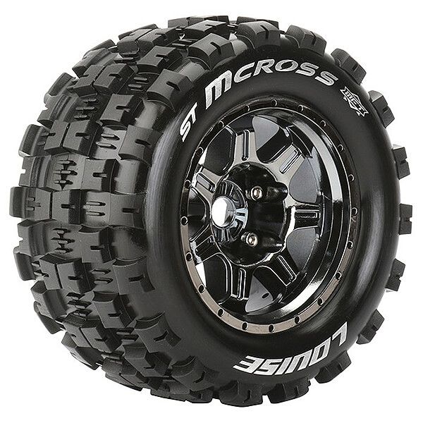Louise RC ST-MCRoss 1:8 Sport 1/2&quot; Offset Hex 17mm Black Chrome (L-T3327BCH)