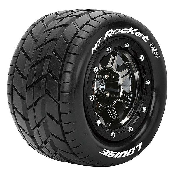Louise RC MT-Rocket T-Maxx Soft 1/2&quot; Offset Hex 17mm Black Chrome (L-T3328SBC)